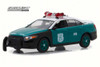 2014 Ford Ford Police Interceptor Sedan New York City Police Department (NYPD), Green w/ White - Greenlight 86094 - 1/43 Scale Diecast Model Toy Car