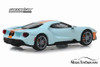 2019 Ford GT Heritage Edition, Light Blue with Orange Stripes - Greenlight 86158 - 1/43 Diecast Car