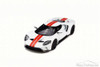 2017 Ford GT, White w/ Red - GT Spirit GT097 - 1/18 Scale Resin Collectible Vehicle Replica