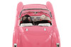 1957 Chevy Corvette Convertible, Coral Pink - Welly 29393/4D - 1/24 Scale Diecast Model Toy Car