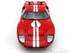 1966 Ford GT-40 MK II #1, Red w/ White Stripes - Shelby  SC407 - 1/18 Scale Diecast Model Toy Car