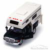 Dodge Ram Pickup w/ Camper, Green - Kinsmart 5503D - 1/46 scale Diecast Model Toy Car (Brand New, but NOT IN BOX)
