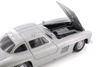 Mercedes-Benz 300SL, Classic Silver - Welly 24064/4D - 1/24 Scale Diecast Model Toy Car