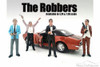 The Robbers Robber II, Turquoise-American Diorama 23884- 1:18 Scale Hand Painted Diorama Accessory