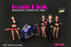 Team Pink Umbrella Girl I, American Diorama 77435 - 1/18 Scale Accessory for Diecast Cars