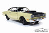 1969.5 Plymouth Road Runner Hard Top, Sunfire Yellow and Black - Auto World AMM1179 - 1/18 scale Diecast Model Toy Car