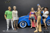 Partygoers Figure IX, White & Lime Green - American Diorama 38229, 1/18 Figurine, Diorama Accessory