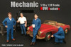 Mechanic Tony Inflating Tire, American Diorama 77446 - 1/18 Scale Accessory for Diecast Cars