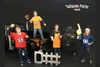Four Figure Tailgate and Barbeque Set - American Diorama 77596 - 1/24 Scale Diecast Model Toy Car