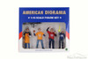 Four Figure Tailgate and Barbeque Set - American Diorama 77595 - 1/18 Scale Diecast Model Toy Car