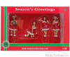 Christmas Girls (set of 4) - American Diorama Figurines 23848 - 1/18 scale