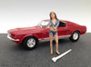 Car Wash Girl Jessica Figure, Blue - American Diorama Figurine 23843 - 1/18 scale