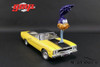 1970 Plymouth Road Runner with &quot;The Loved Bird&quot; Road Runner Air Grabber Figure, Yellow and Black - GMP 18924 - 1/18 scale Diecast Model Toy Car
