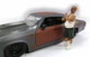 Auto Theft I Figure, White/ Green - American Diorama Figurine 23816 - 1/24 scale