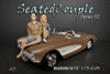 Seated Couple Series III Figure Aand- American Diorama 38217-1/18 scale Figurine- Diorama Accessory