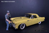 Weekend Car Show Figure VII, Blue & Gray - American Diorama 38215, 1/18 Figurine, Diorama Accessory