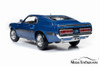 1969 Ford Mustang Shelby GT-350 Fastback Pilot Car Hardtop, Acapluco Blue with Black - Auto World AMM1188 - 1/18 Scale Diecast Model Toy Car