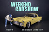 Weekend Car Show Figure VI, Blue & Cream - American Diorama 38314, 1/24 Figurine, Diorama Accessory