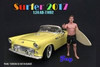 Surfer 2017 Jay Figure w/ Surfboard, American Diorama 77492 - 1/24 Scale Accessory for Diecast Cars