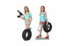 Tire Brigade Michele and Meg 2 piece Figurine Set,  - 771 - 1/18 Scale Figurine - Diorama Accessory