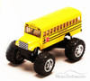 School Bus Big Wheel, Yellow - Kinsmart 5108D - 5" Diecast Model Toy Car