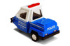 NYC Metro Police Mini Car, Blue & White - Showcasts 2180DNY - 4 Inch Scale Diecast Model Replica (1 car, no box)