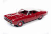 1969 Dodge Coronet Super Bee Hardtop, Red with White Roof - Auto World AMM1191 - 1/18 scale Diecast Model Toy Car