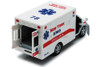 New York Rescue Team Ambulance, White - Kinsmart 5259DNY - 5" Diecast Model Toy Car