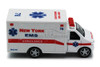 New York Rescue Team Ambulance, White - Kinsmart 5259DNY - 5" Diecast Model Toy Car