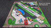Large Airport Playmat (Felt), Green and Grey - Daron HR2039 - Playmat