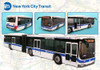 Mta Articulated Bus, White - Daron RT8563 - Diecast Model Toy Car