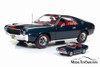 1968 AMC AMX with a 1/64 scale replica by Johnny Lightning, Blue - Auto World AMM1124 - 1/18 scale Diecast Model Toy Car