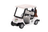 Golf Cart, White - Kinsmart 5105D - 4.5" Diecast Model Toy Car