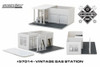 Vintage Gas Station Create Your Own, White - Greenlight 57014 - 1/64 scale Diecast Model Toy Car