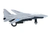 Super Flighters - F-14 Tomcat Fighter Plane, Silver - Showcasts 9860D - 4.75 In Diecast Replica
