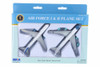 Air Force One & Air Force Two Plane Set, White w/ Silver - Daron RT5733 -  Diecast Model Toy Planes