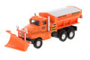 Snow Plow Truck, Orange - Showcasts 9915D - 5.75 Inch Scale Diecast Model Replica (Brand New, but NOT IN BOX)