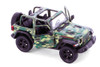 2018 Jeep Wrangler Rubicon Camo Assortment Set-Box of 12 1/34 Scale Diecast Model Cars, Assd Colors