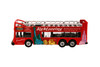 Box of 12 Diecast Model Cars - NYC Sightseeing Double Decker Bus Open Top, Blue, 6 Inch Scale