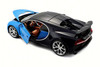 Bugatti Chiron, Blue w/ Black - Bburago 11040BU - 1/18 Scale Diecast Model Toy Car
