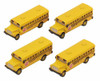 Box of 12 Diecast Model Cars - School Bus, Yellow, 2.5 inch Scale