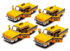 Chevrolet Bel Air Taxi Cab Diecast Car Set - Box of 12 assorted 1/40 Scale Diecast Model Cars
