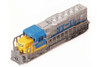 Freight Locomotive Diecast Package - Box of 12 6.75 Inch Scale Diecast Model Trains, Assorted Colors