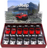 Jeep Wrangler Rubicon Diecast Car Set - Box of 12 assorted 1/34 Scale Diecast Model Cars