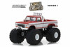 Ford F-250, Red with White - Greenlight 49010E/48 - 1/64 scale Diecast Model Toy Car