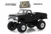 1972 Chevy K-10 Monster Truck, Black - Greenlight 49020F/48 - 1/64 Scale Diecast Model Toy Car