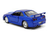Brian's Nissan Skyline GT-R, Blue - Jada 97185 - 1/32 Scale Diecast Model Toy Car