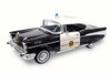 1957 Chevy Bel Air Police, Black - Lucky 92107 - 1/18 Scale Diecast Model Toy Car