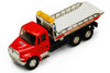 International Busted Knuckle Garage Rollback Tow Truck, Red - Showcasts 2106BKG - 5.25 Inch Scale Diecast Model Replica (1 car, no box)