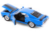 1970 Ford Mustang, Blue - Welly 22088 - 1/24 Scale Diecast Model Toy Car (Brand New, but NOT IN BOX)